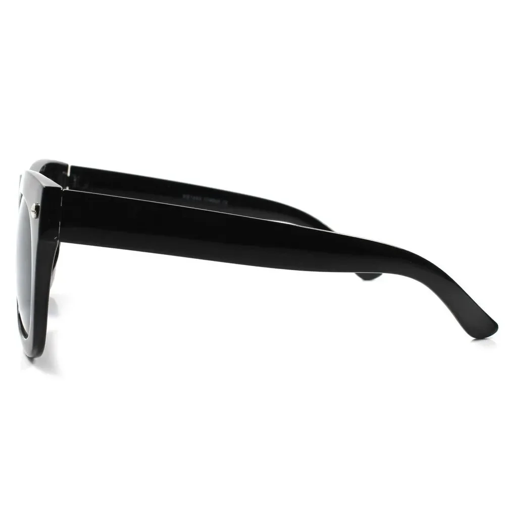 Vintage Retro Fashion Hip Hop Mens Womens Black Oversized Square Sunglasses